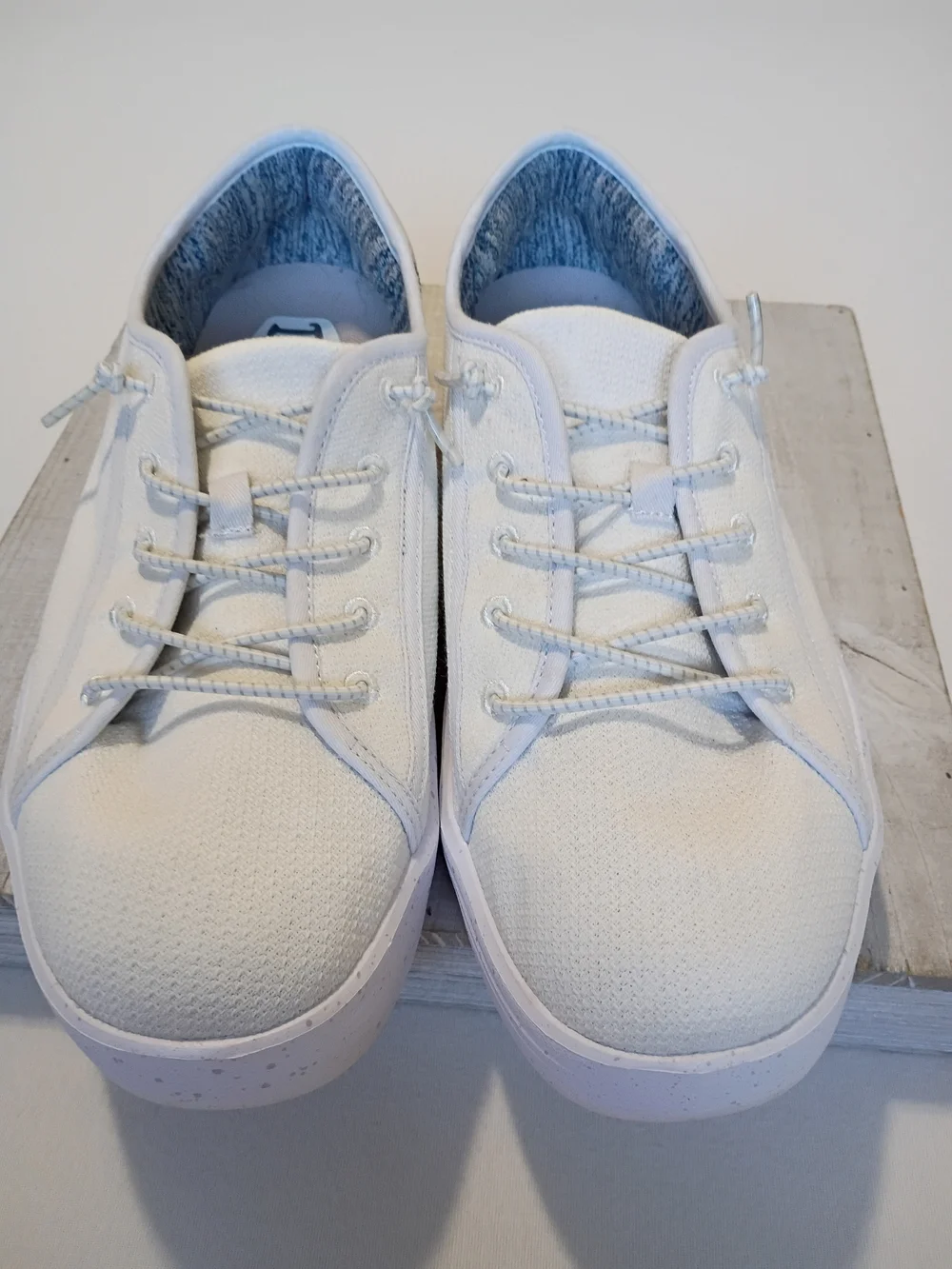 Hey Dude Cody White Slip On Canvas Minimalist Casual Sneakers - Men's Size 10